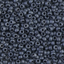 Miyuki rocailles Perlen 8/0 - Matte gunmetal 8-2001